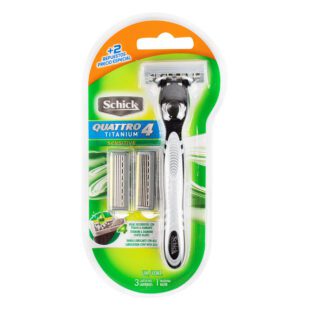 Máquina Schick Quattro Titanium Mas 2 Repuestos  Precio Especial
