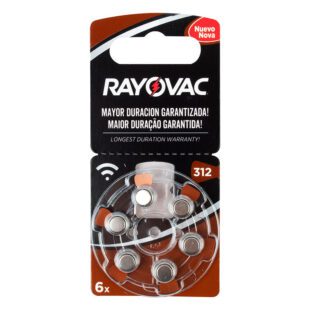 Pila Audición Rayovac Tamaño 312 X 6 Unidades