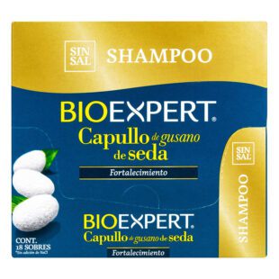 Shampoo Bioexpert Gusano De Seda Display 18 Unidades