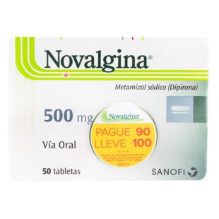 Novalgina 500 Mg 50 Tabletas Pg 90 Ll100