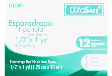 Esparadrapo Tela Alfa Blanco 1/2 1 Yd 12 Uds