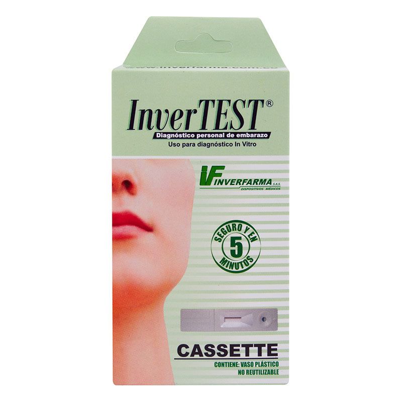 Prueba De Embarazo Cassette Invertest - Imagen 2