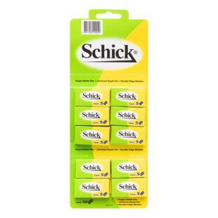 Cuchilla Schick Doble Filo 10 X 5 Unidades