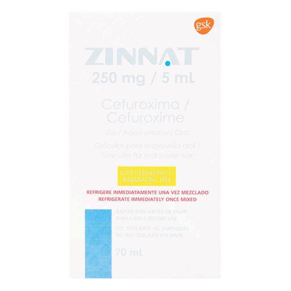 Zinnat 250 Mg Suspensión 70 Ml (3%+)(A)(Pae) - Imagen 2