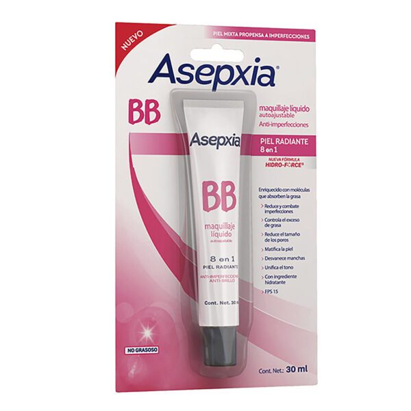 Maquillaje Liquido Asepxia Bb 30 Ml(Sf) - Imagen 2