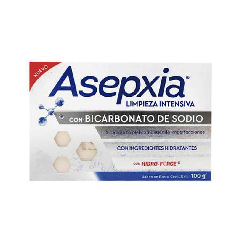 Jabón Asepxia Bicarbonato 100 Gramos