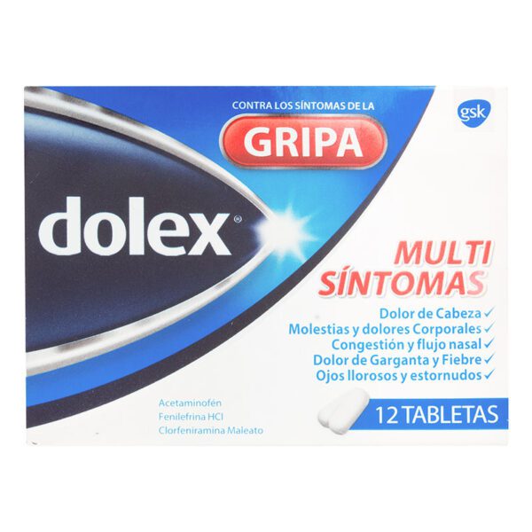 Dolex Gripa 12 Tabletas - Imagen 2