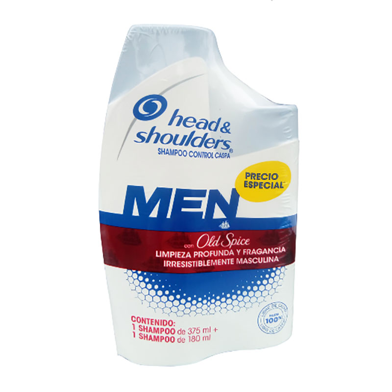 Shampoo Head-Shoulders Men Old Spice 375 Ml + 180 Ml Precio Especial - Imagen 2