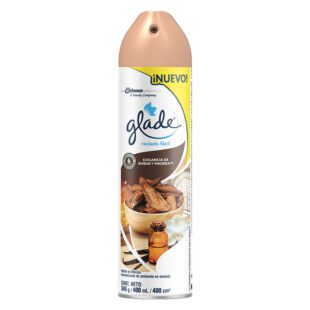 Ambientador Glade Spray Ambar Madera 345 Gr/400 Ml