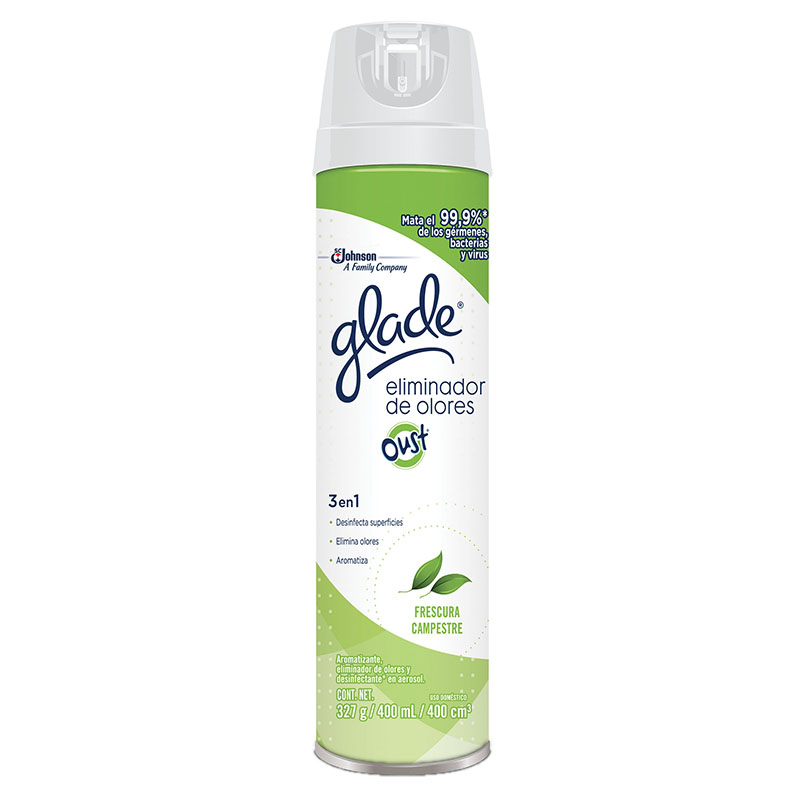 Eliminador Olores Glade Oust Frescura Campestre 400Ml