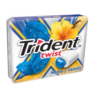 Chicle Trident Twist Menta/Vainilla 10 Unidades