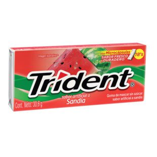 Chicle Trident Sandia 12 Unidades