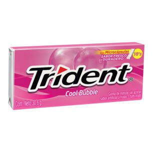 Chicle Trident Evup Cool Bubble 12 Unidades