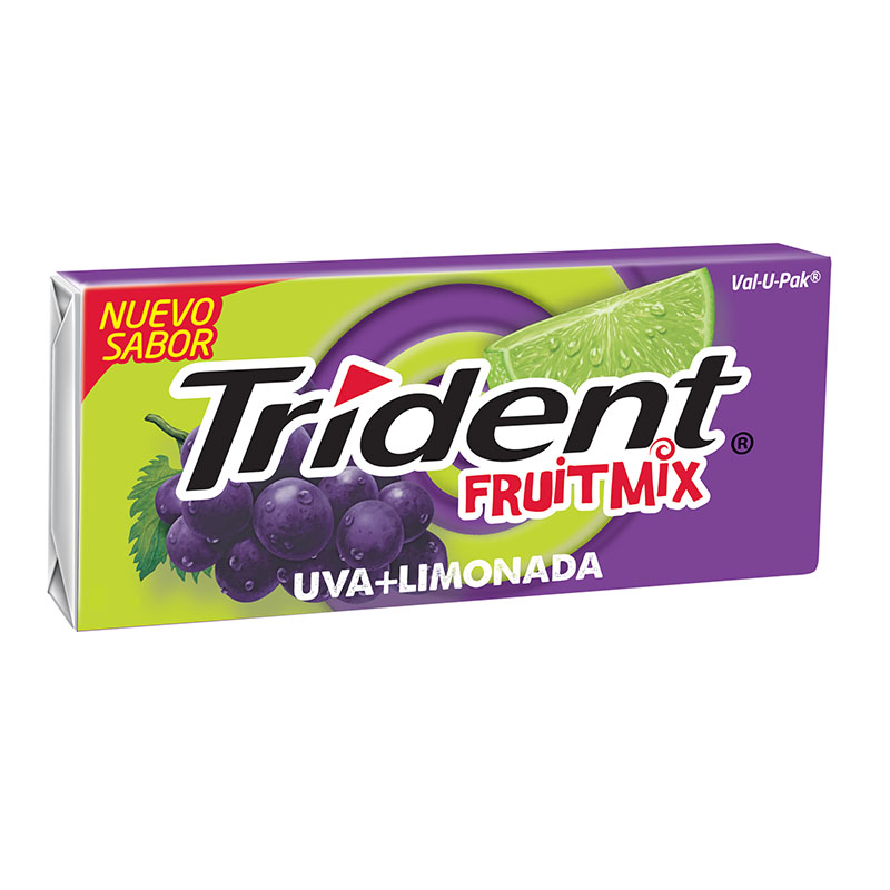 Chicle Trident Uva Limón Display 12 Unidades - Imagen 2