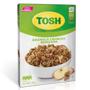 Cereal Granola Tosh Manzana 300 Gr