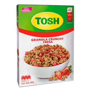 Cereal Granola Tosh Fresas 300 Gr