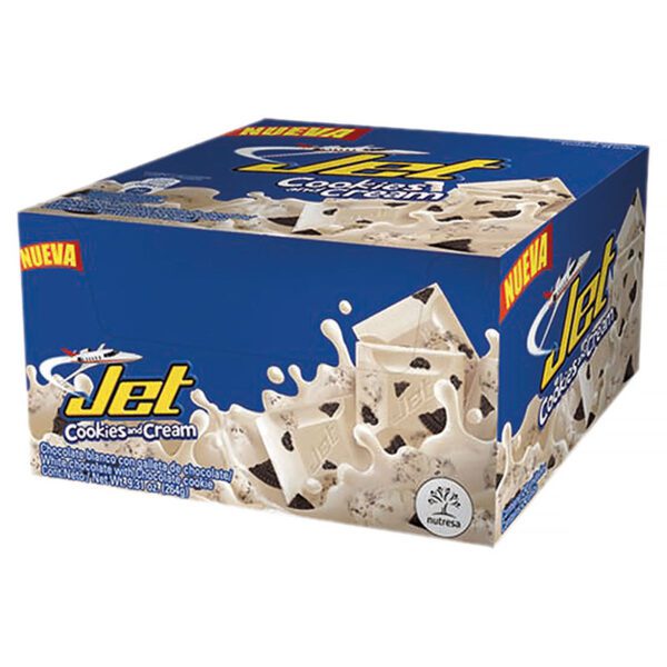 Chocolate Jet Cookies And Cream 11 Gr 24 Unidades - Imagen 2