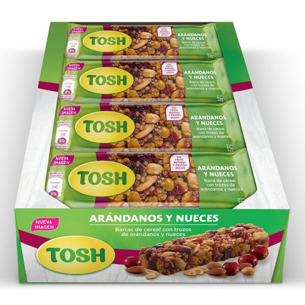 Barra Cereal Tosh Arándanos 32G 12 Unidades - Imagen 2