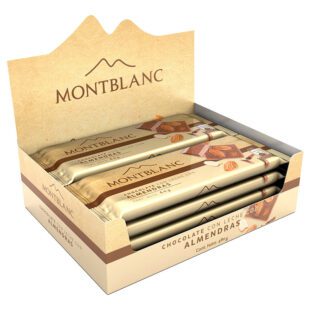 Chocolate Montblanc Almendra Leche 60 Gr 8 Unidades