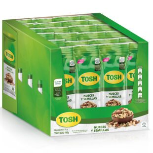 Pasaboca Tosh Mix Nueces Semillas 33 Gr 24 Unidades