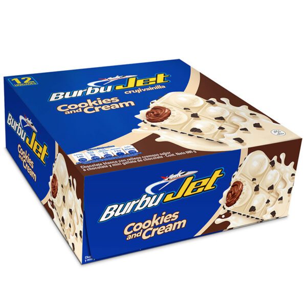 Chocolate Jet Burbujet Blanca 50 Gr 12 Unidades