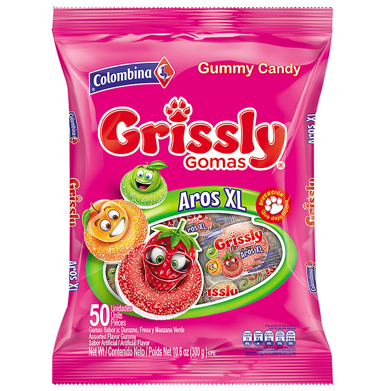 Gomas Grissly Aros Xl 50 Unidades