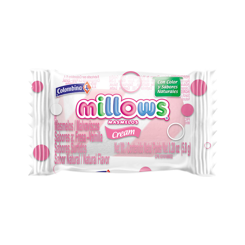 Masmelo Millows Cream Empaque Individual 50 Unidades - Imagen 2