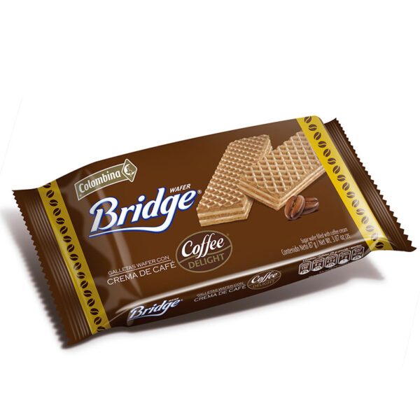 Gallelleta  Wafer Bridge Coffee Delight 87 Gr - Imagen 2
