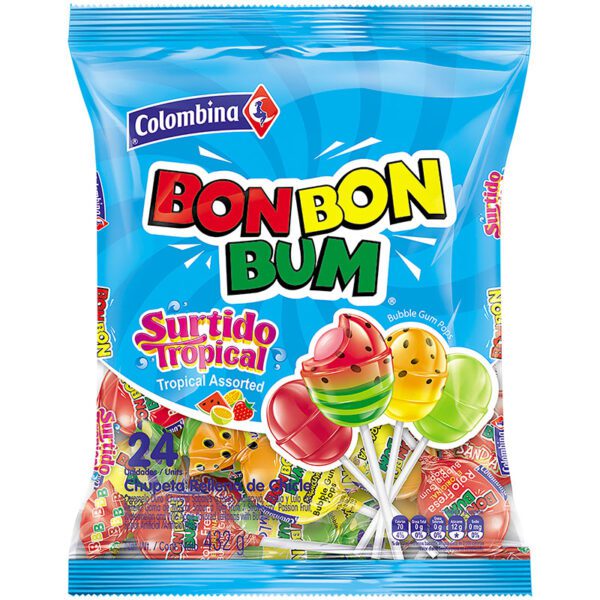 Bon Bon Bum Tropical Splash 24 Unidades - Imagen 2