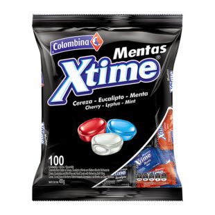 Mentas Extrafuertes Xtime 100 Unidades