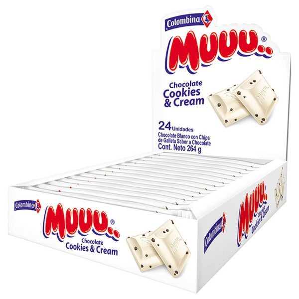 Chocolate Muuu Cookies Cream 11 Gr 24 Unidades - Imagen 2