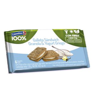 Galletas Sándwich Yogurt Griego 6 Unidades