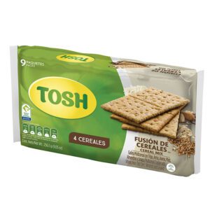 Galletas Tosh Fusion De Cereal 9 Paquetes