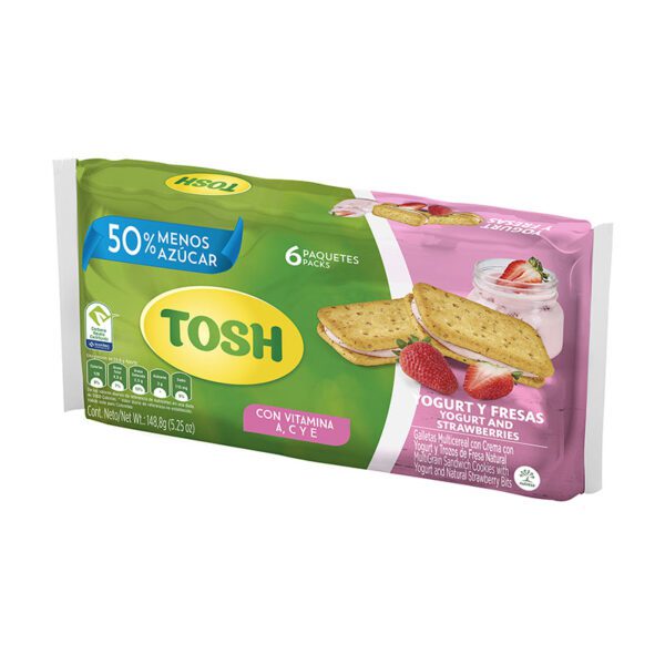 Galletas Tosh Yogurt Fresa 6 Unidades - Imagen 2