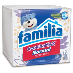 Servilletas Familia Acolchamax Decor 100 Unidades
