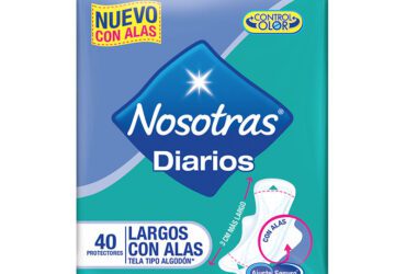 Protector Nosotras Diario Largos Con Alas 40 Unidades