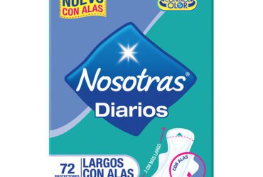 Protector Nosotras Diario Largos Con Alas 72 Unidades