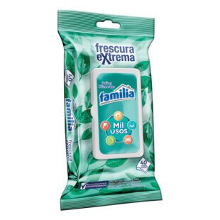 Pañitos Húmedos Familia Mil Usos Frescura Extrema 40 Unidades