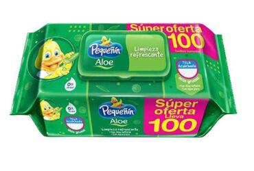Toallitas Húmedas  Pequeñín Flat Pack Aloe Oferta 100 Unidades