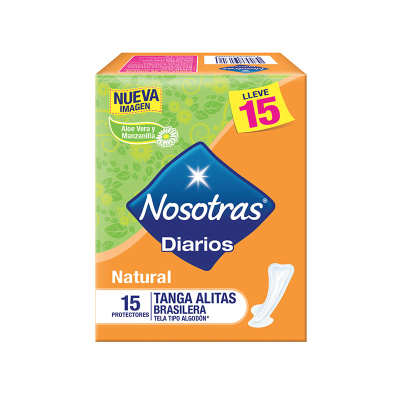 Protector Nosotras Tanga Alitas 15 Unidades