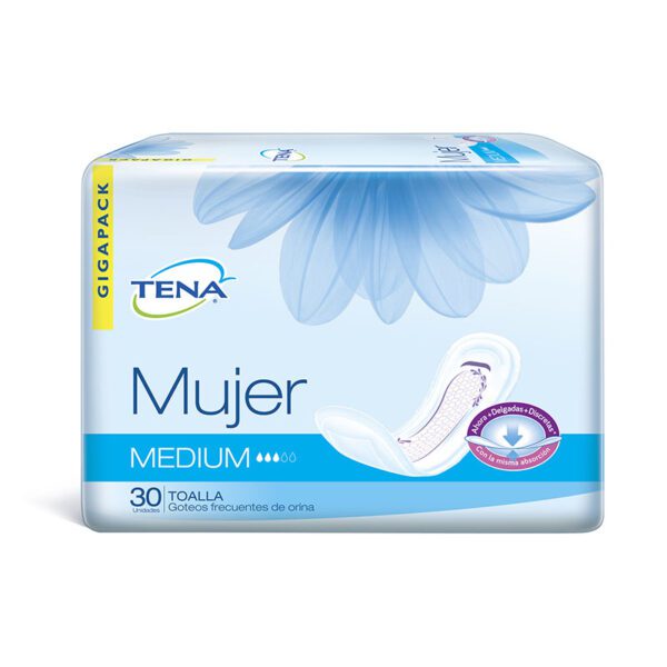 Toalla Tena Mujer Medium 30 Unidades