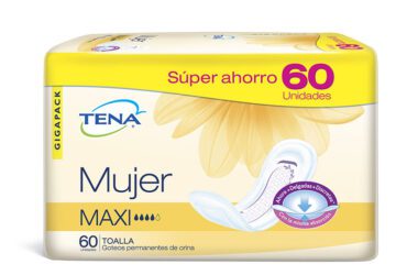 Toalla Tena Mujer Maxi 60 Unidades