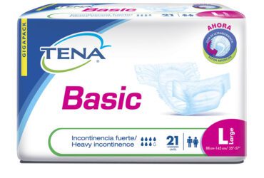 Pañal Tena Basic Grande Tipo Tela 21 Unidades