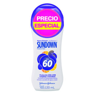 Bloqueador Sundown Fps 60 Adulto 120Ml Más Económico