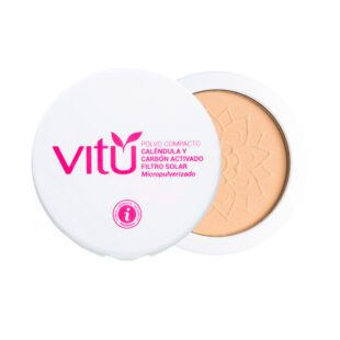 Polvo Vitu Caléndula Filtro Solar No 5 Cacao 12 Gr.