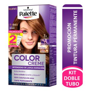 Palette Crem Kit 7-560 Marrón Bronce Contiene 2 Tubos