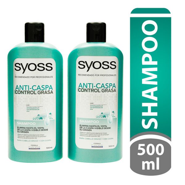2 Shampoo Syoss Anti Caspa 500 Ml Precio Especial - Imagen 2