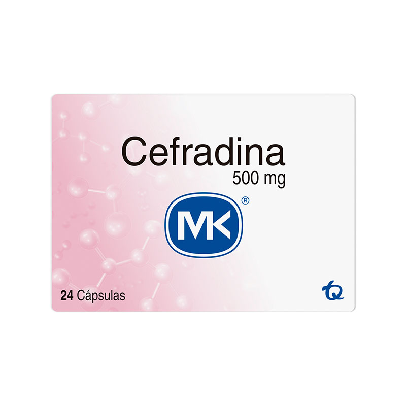 Cefradina 500 Mg 24 Cápsulas Mk - Imagen 2