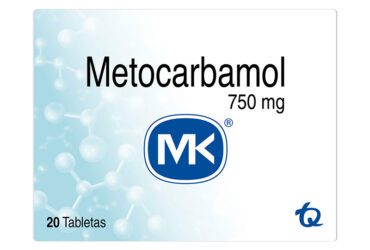 Metocarbamol 750 Mg 20 Tabletas Mk