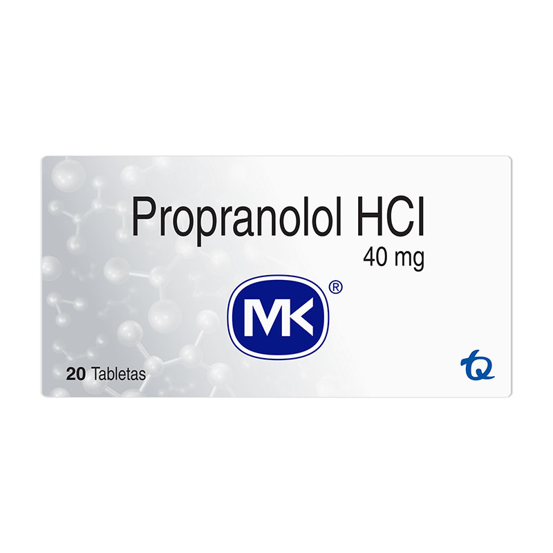 Propranolol 40 Mg 20 Tabletas Mk - Imagen 2